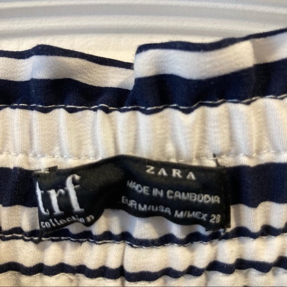 Zara TRF Collection Stiped blue/white pants Size M - Picture 3 of 4
